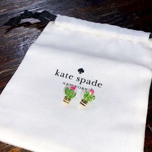 Kate Spade Cactus Earrings with Bag